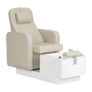 Fotel kosmetyczny SPA do pedicure Sillon Elysia kremowy