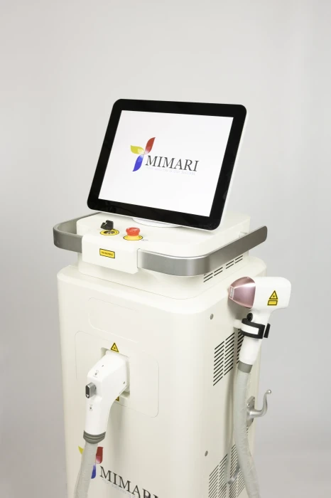 Prismatic Laser — urządzenie do depilacji laserowej, widok boczny