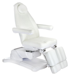 Elektryczny fotel kosmetyczny Mazaro II Biały