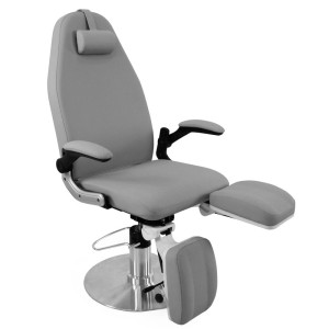 FOTEL PODOLOGICZNY HYDRAULICZNY AZZURRO 713A SZARY