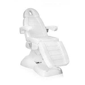 FOTEL KOSMETYCZNY ELEKTR. LUX 4M BIAŁY Z KOŁYSKĄ