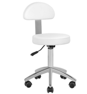 TABORET KOSMETYCZNY BASIC 304 BIAŁY