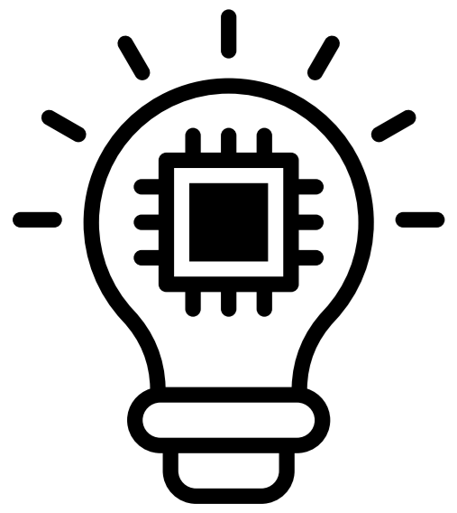 Ikona innowacyjności — żarówka z chipem elektronicznym
