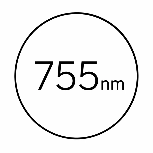 755 nm — długość fali lasera diodowego